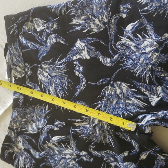 UNIQUE by Topshop Artichoke Tailored Trousers Pants NEW Black Blue NWT Women's 6 - Picture 10 of 16